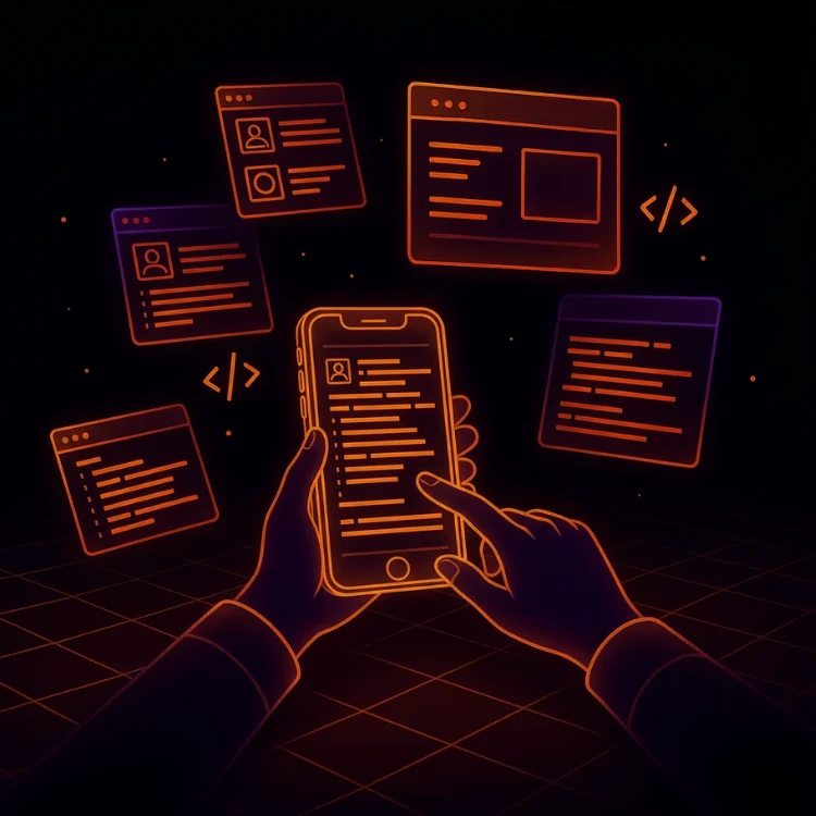 custom mobile app development image